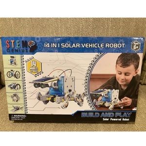 NEW STEM 14-in-1 SOLAR VEHICLE ROBOT  Toys Kids DIY Building Science Toy Kit